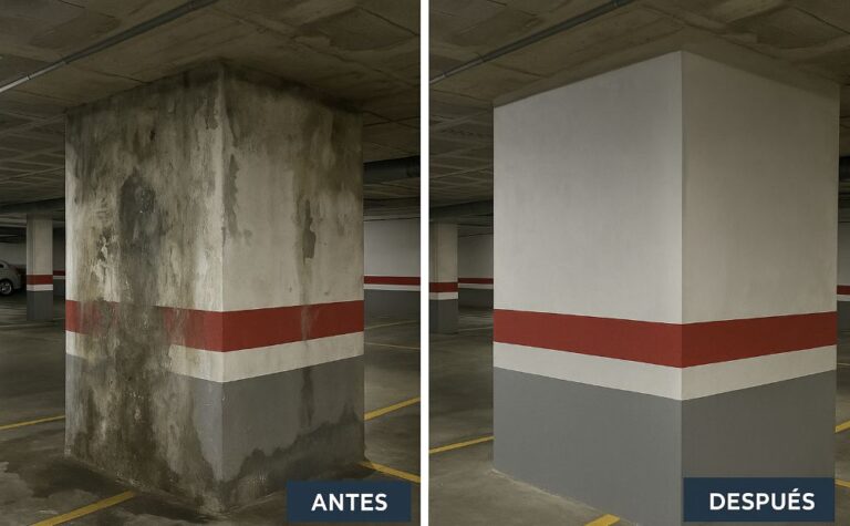 Impermeabilización de un garaje en Alcobendas