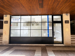 Fachada del Centro Podológico Nerea Barros en Gros, Donostia
