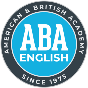 Logo de ABA English, curso de inglés online