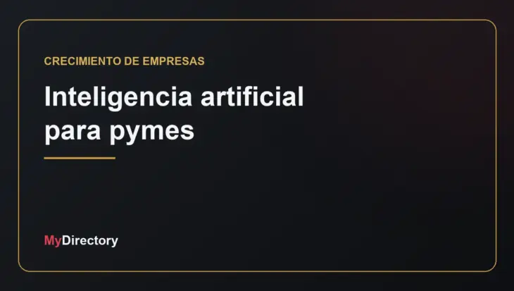 Inteligencia artificial para pymes